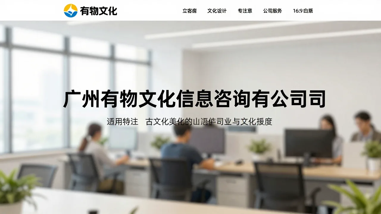 广州有物文化信息咨询有限公司 首页主视觉